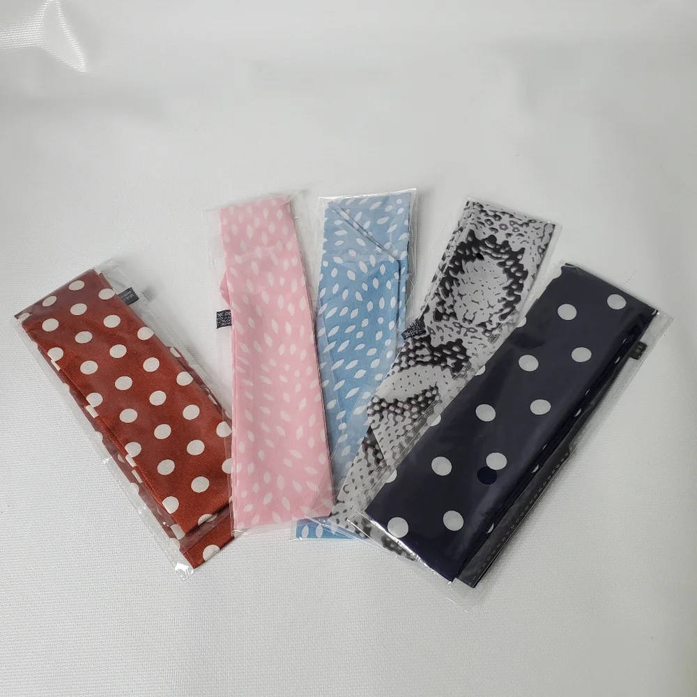 Silky Retro Pinup Scarf For Head Neck Bag